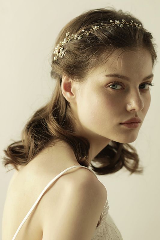 Beautiful Alloy＆Rhinestone Special Occasion Headbands Headpiece with Imitation Pearls