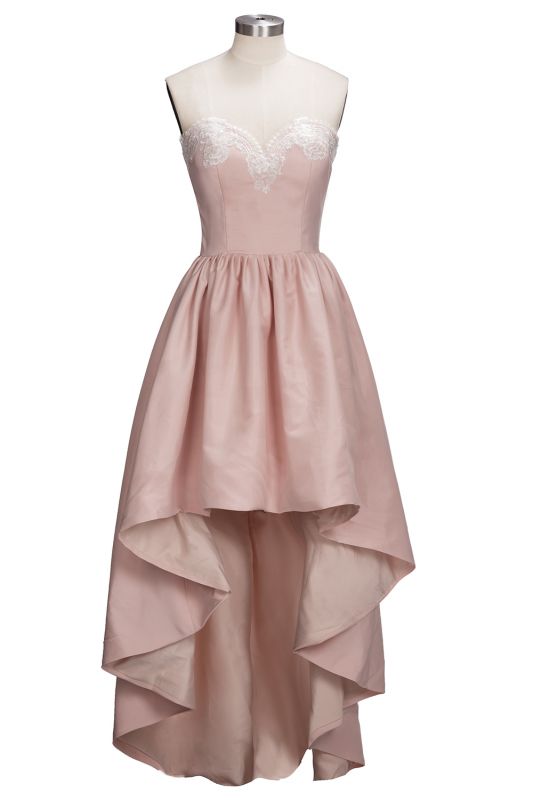 TIFFANY | A-line Strapless Sweetheart High-low Sleeveless Prom Dresses