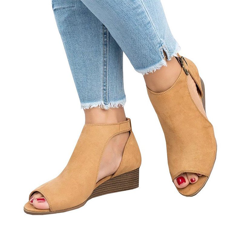 New Adjustable Buckle Casual Wedges Summer Sandals