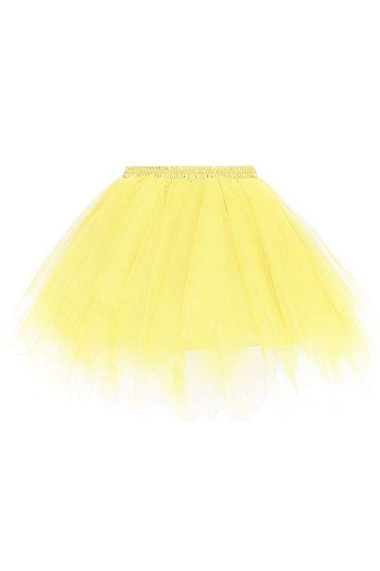 Charming Tulle Short A-line Mini Skirts | Elastic Women's Skirts