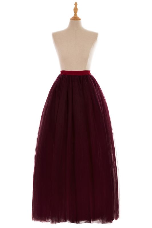 Glamorous A-line Floor-Length Skirt | Elastic Women's Skirts