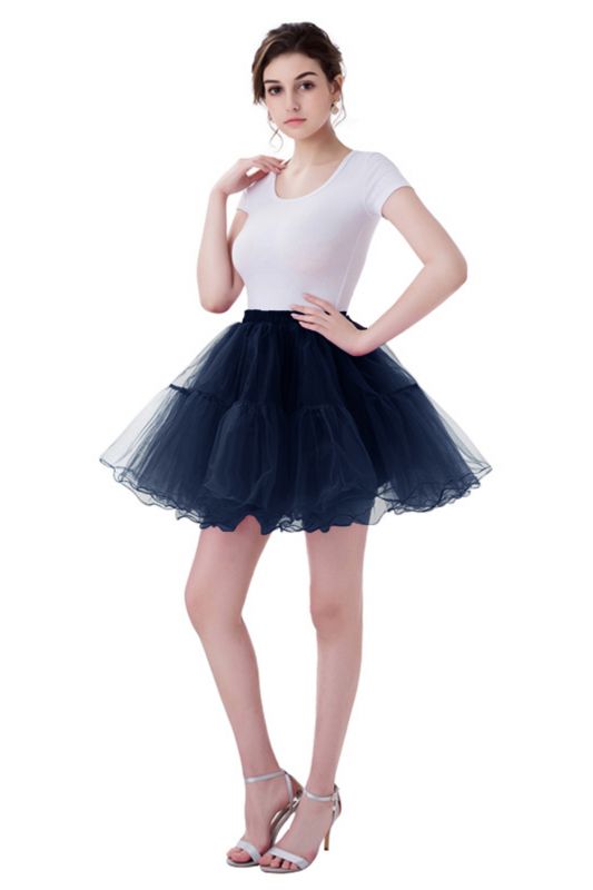 Brilliant Tulle Mini Short A-line Skirts | Elastic Women's Skirts