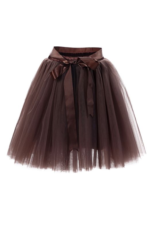 Amazing Tulle Short Mini Ball-Gown Skirts | Elastic Women's Skirts