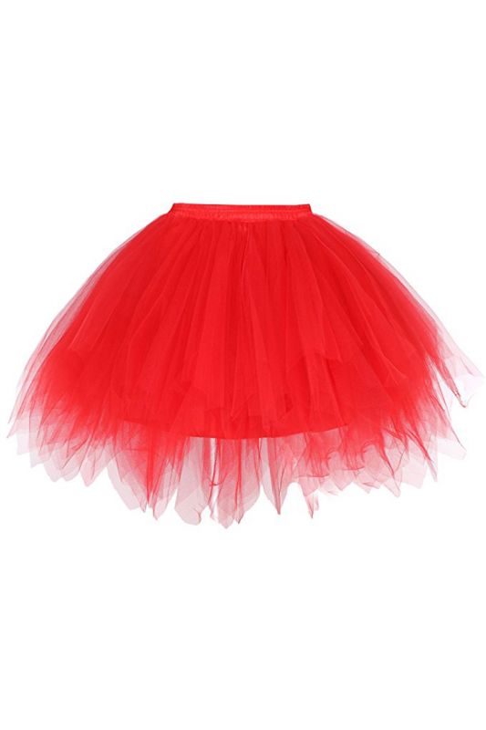 Charming Tulle Short A-line Mini Skirts | Elastic Women's Skirts