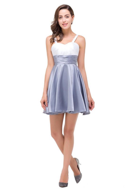 EVANGELINE | A-line Sleeveless Sweetheart Short Chiffon Prom Dresses