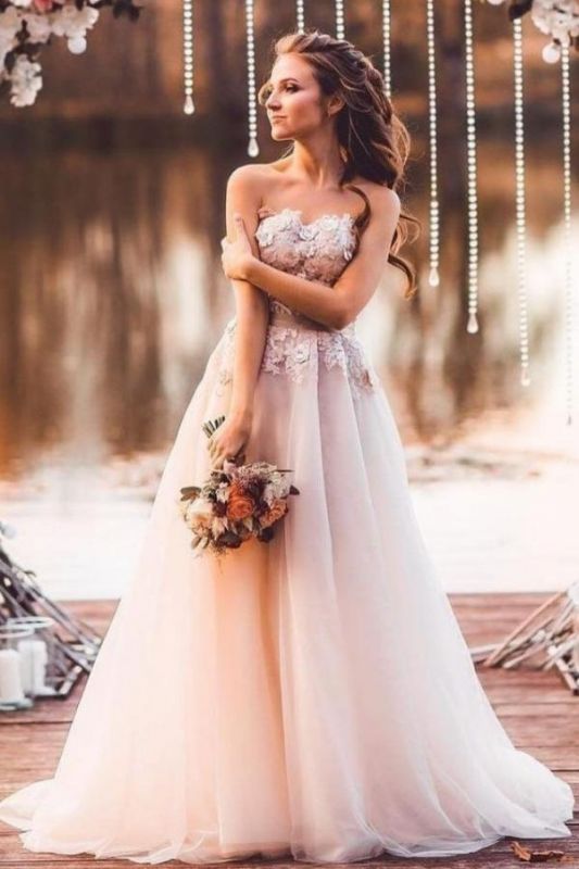 Robe de soirée romantique chérie rose en tulle robe de soirée sans manches Aline