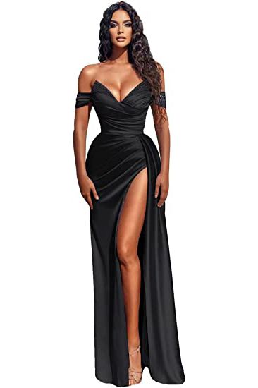 Sexy Off-the-Shoulder Satin Mermaid Prom Dress with Detachable Tail