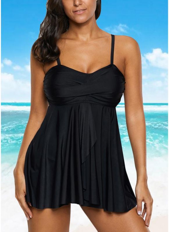 Women Sexy Bikini Set Strappy Ruched Wireless Bathing Suit Beach Wear Two Piece