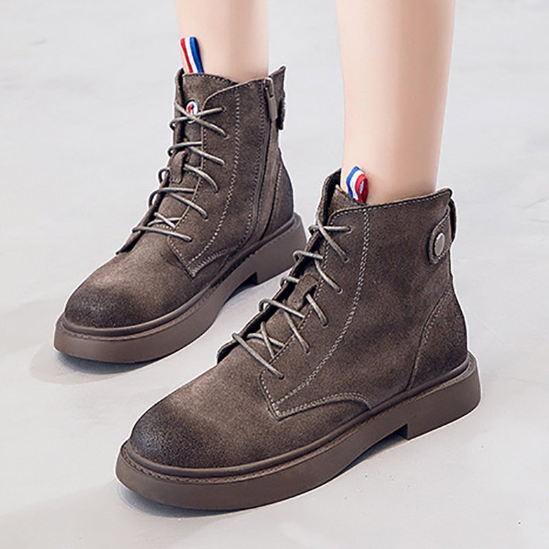 Grind Leather Zipper Boot