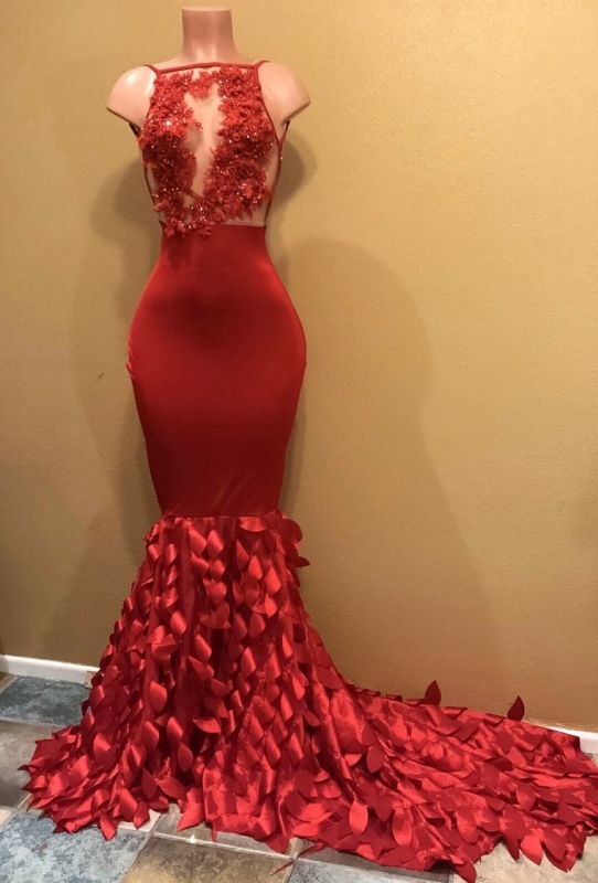 Modest Mermaid Sleeveless Prom Dresses  | Prom Dresses  Online BA8312