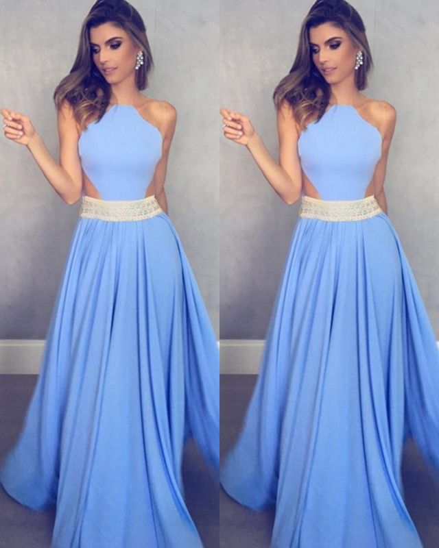 baby blue sleeveless dress