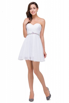 EMILEE | A-line Sweetheart Short Prom Dresses with Beadings_4