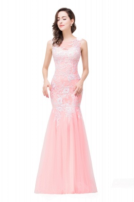 Long Lace Mermaid Sleeveless Maxi Prom Dress_9