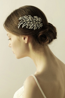 glamourous Alloy Imitation Pearls Special Occasion Combs-Barrettes Headpiece with Rhinestone