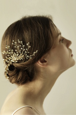 glamourous Alloy＆Rhinestone Daily Wear Combs-Barrettes Headpiece with Crystal_8