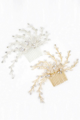 glamour Alliage et strass usure quotidienne Combs-Barrettes casque avec cristal_9