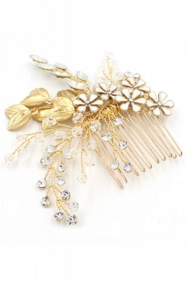 Alliage élégant et strass usure quotidienne coiffes Combs-Barrettes avec cristal_9