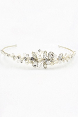 Perles d'imitation d'alliage élégant Occasion spéciale & mariage épingles à cheveux Bandeau avec cristal strass_9