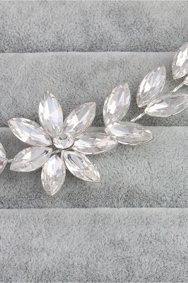 Alliage de fleur et strass occasionnels épingles à cheveux Bandeau avec cristal_6