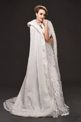 Warm Luxury Tulle  Ivory Sleeveless Casual Cathedral Wedding Wraps_4