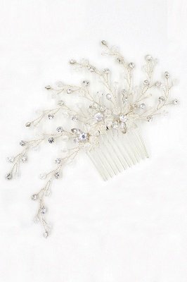 glamourous Alloy＆Rhinestone Daily Wear Combs-Barrettes Headpiece with Crystal_11