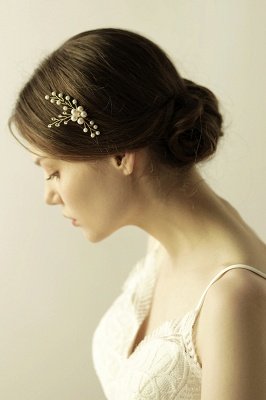 Cute Alloy Daily Wear Hairpins Headpiece with Imitation Pearls_1