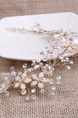 glamourous Alloy ＆Imitation Pearls Special Occasion＆Party Headbands Headpiece with Rhinestone_6