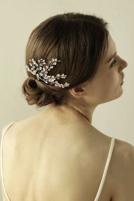 glamouröse Alloy Party Kämme-Haarspangen Headpiece mit Kristall_7