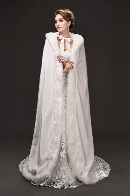 Warm Luxury Tulle  Ivory Sleeveless Casual Cathedral Wedding Wraps_3