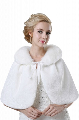 Elégant chaud tulle blanc demi-manches occasionnels mariage Wraps_1