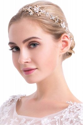 Schöne Legierung & Nachahmung Perlen Besondere Anlässe Haarnadeln Kopfschmuck mit Strass_1