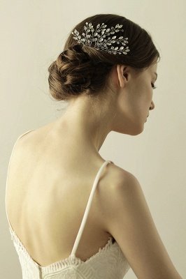 Glamour Alloy Party Combs-Barrettes Headpiece avec cristal_2