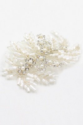 glamour Alloy Imitation Perles Occasion spéciale Combs-Barrettes Headpiece avec strass_9