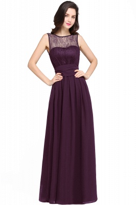 Jewel Lace Keyhole Mantel bodenlangen schwarzen Chiffon Sexy Abendkleid_3