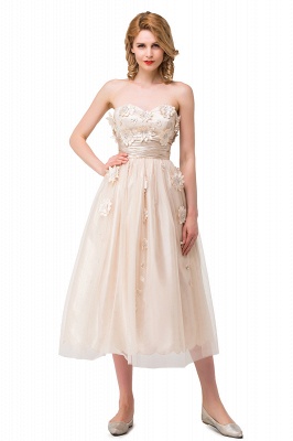 HELEN| A-line Tulle Flower Sleeveless Zipper Beadings Mother Daughter Dresses_1