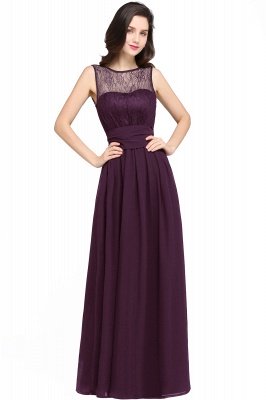 Jewel Lace Keyhole Mantel bodenlangen schwarzen Chiffon Sexy Abendkleid_3