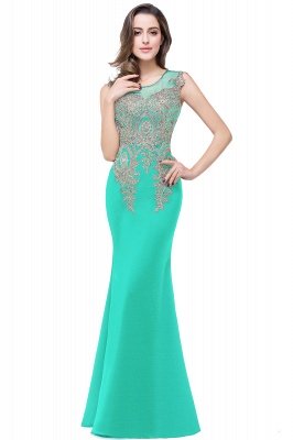 ADDISYN | Mermaid Floor-length Chiffon Evening Dress with Appliques_7