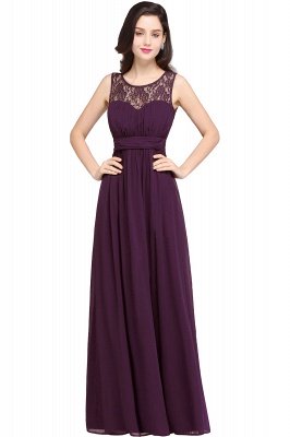 Juwel lange Mantel Chiffon bodenlangen Spitze ärmelloses Sexy Abendkleid_3