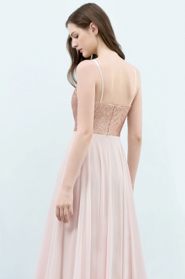 JORDYN | A-Linie bodenlangen Spaghetti Pailletten Top Chiffon Prom Kleider_6