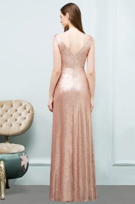 JOSELYN | A-line Floor Length Scoop Sleeveless Sequined Prom Dresses_3