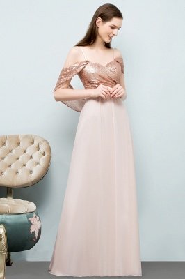 JOSEPHINE | A-line Sweetheart Off-shoulder Spaghetti Long Sequins Chiffon Prom Dresses_8