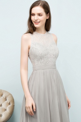 SILVIA | A-line Sleeveless Long Lace Top Chiffon Bridesmaid Dresses_8