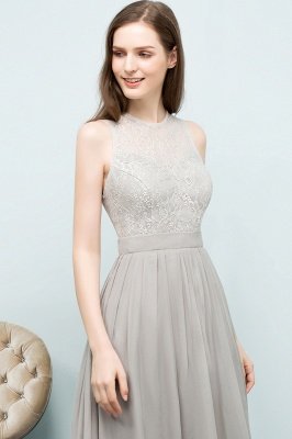 SILVIA | A-line Sleeveless Long Lace Top Chiffon Bridesmaid Dresses_8