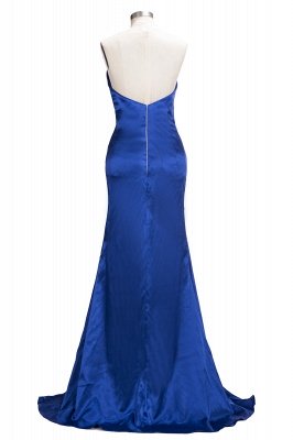 TERESA | Mermaid Floor Length V-neck Sleeveless Split Prom Dresses_3