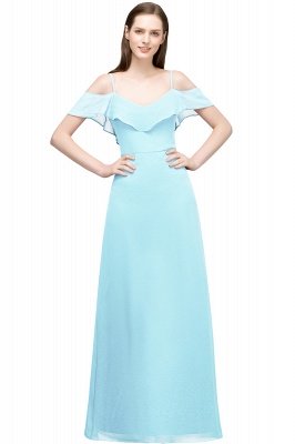 JULIANA | A-line Spaghetti Off-shoulder V-neck Long Chiffon Prom Dresses_3