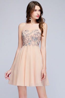 MADELINE | A-line Short Strapless Sweetheart Beading Appliques Homecoming Dresses_5