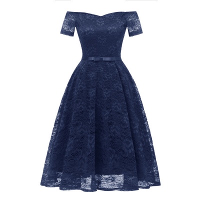 neue A-Linie Frauen Lace Vintage Dress_4