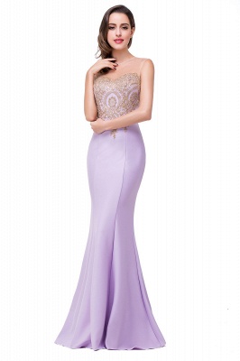 Femmes Strass Appliques Sheer Maxi Longue Soirée Robes de bal_10