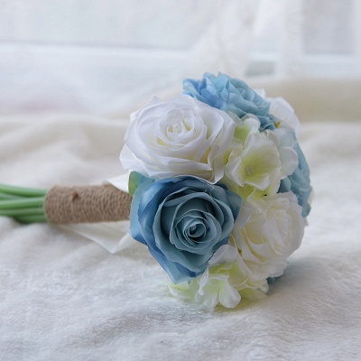 Real Touch künstliche Pfingstrose und Rose Wedding Bouquet_4