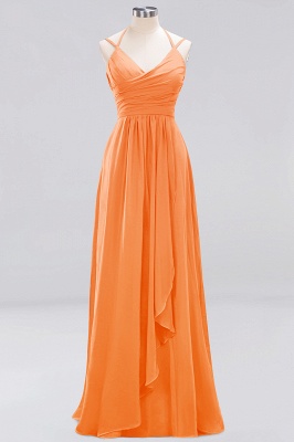 A-line Chiffon Spaghetti Straps Sleeveless Ruffles Floor-Length Bridesmaid Dresses_9